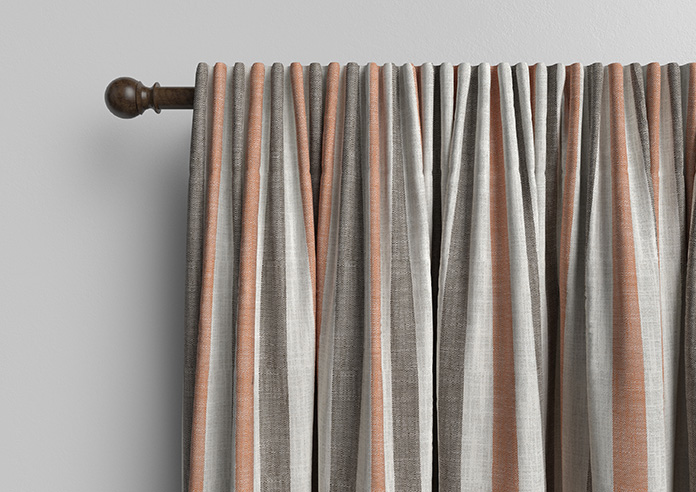 Abilene Stripe, Rust - Made to Measure Curtains - Image 10